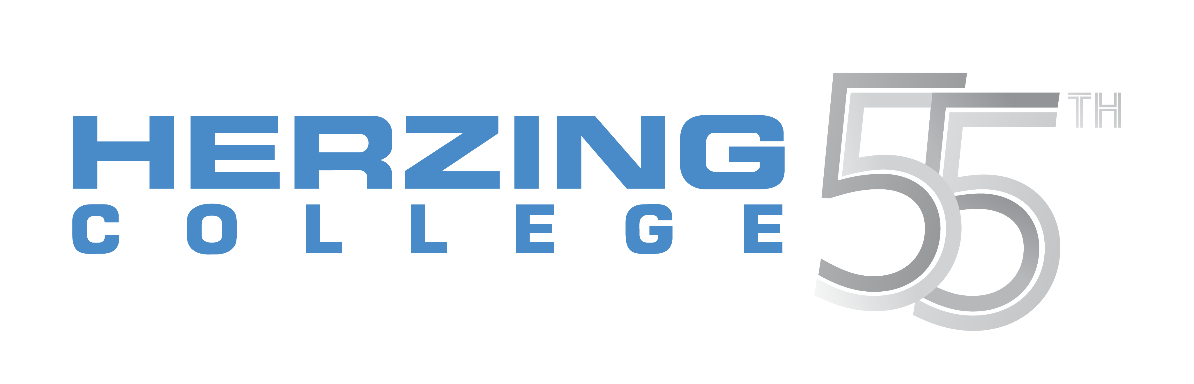 hrz_55_logotype_EN_BLUE Herzing College 55 Year Logo